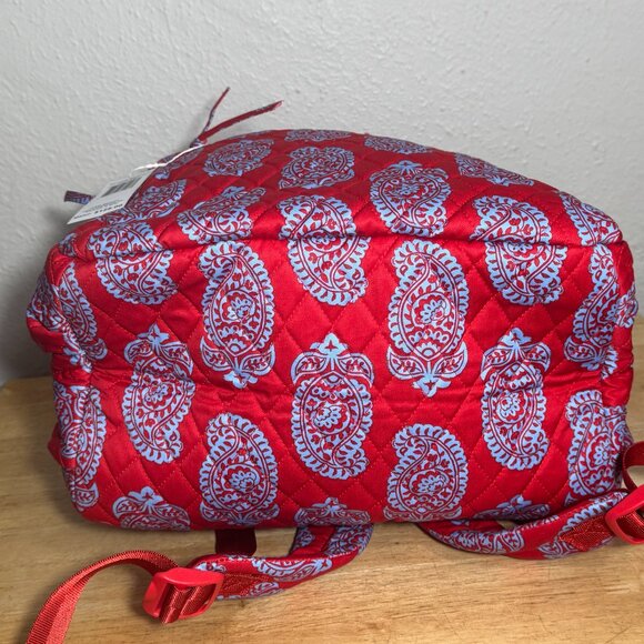 Vera Bradley Bancroft Backpack in Iconic Paisley Goji Berry Red NWT main image 4